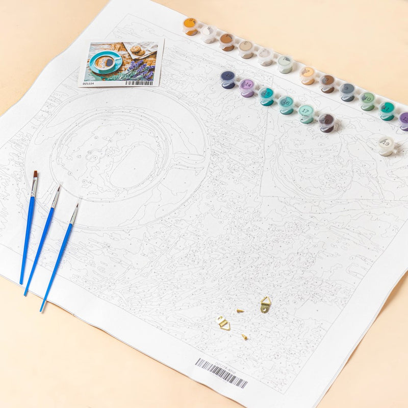 Breakfast Tea DIY Paint By Numbers Kit