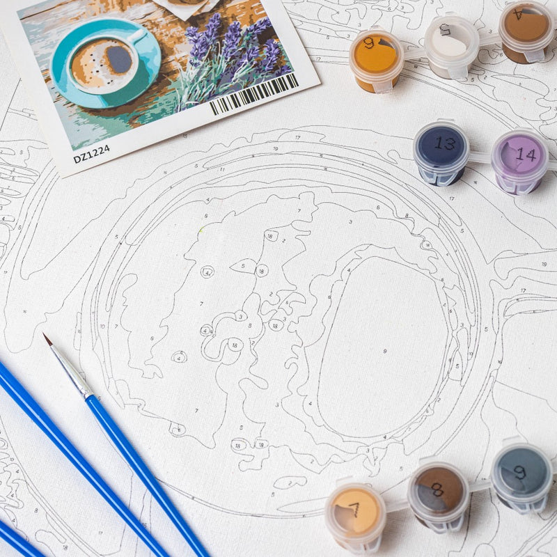 Breakfast Tea DIY Painting By Numbers Kit