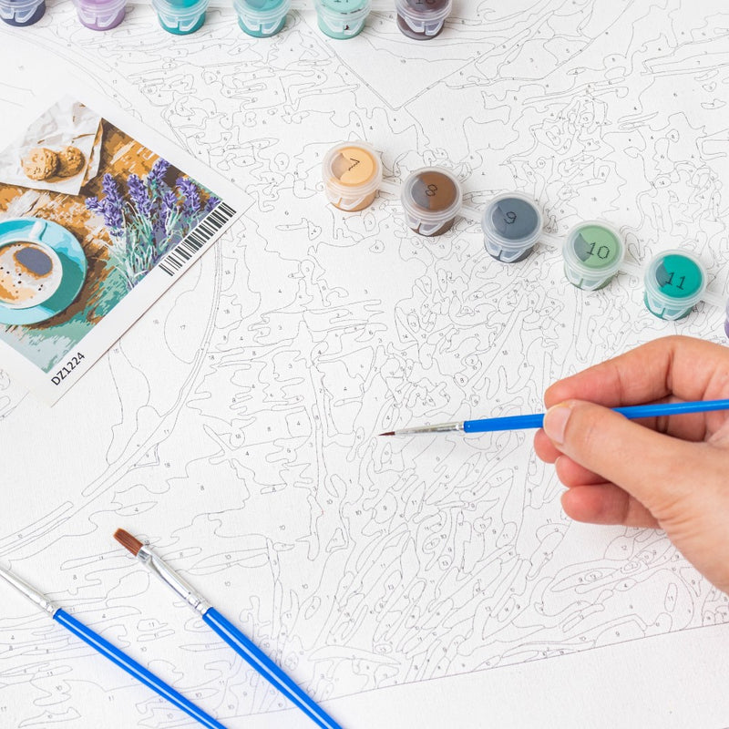 Breakfast Tea DIY Painting By Numbers Kit