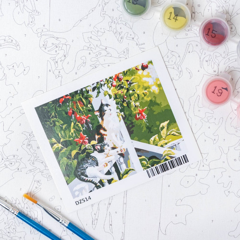 Cozy Cats DIY Painting By Numbers Kit