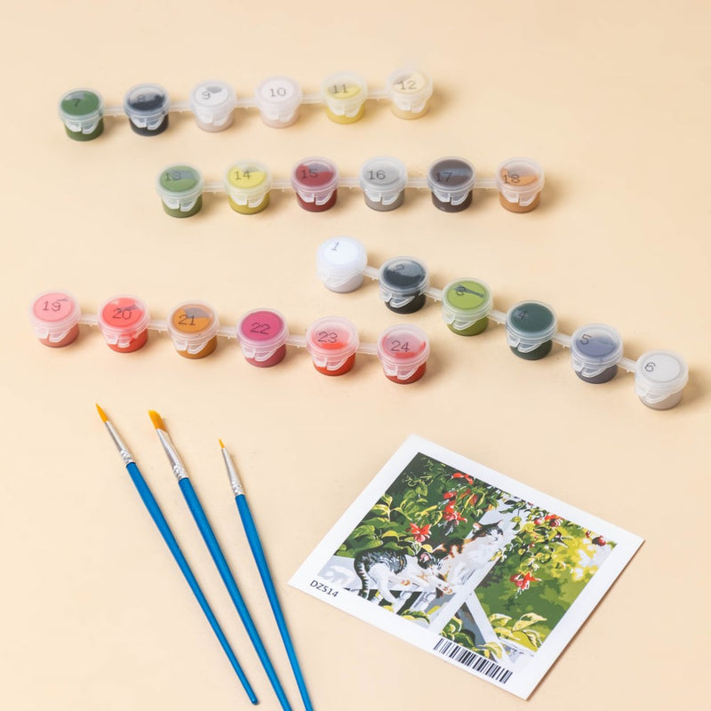 Cozy Cats DIY Painting By Numbers Kit