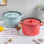 Ceramic Stock Pot With Lid Large - Cooking Pot