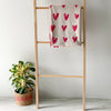 MERRY Heart Double Sided Knitted Throw Blanket - Pink and  Cream - Nestasia Home Decor