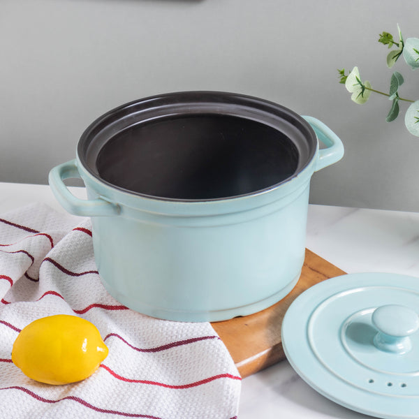 Ceramic Stock Pot With Lid Large - Cooking Pot