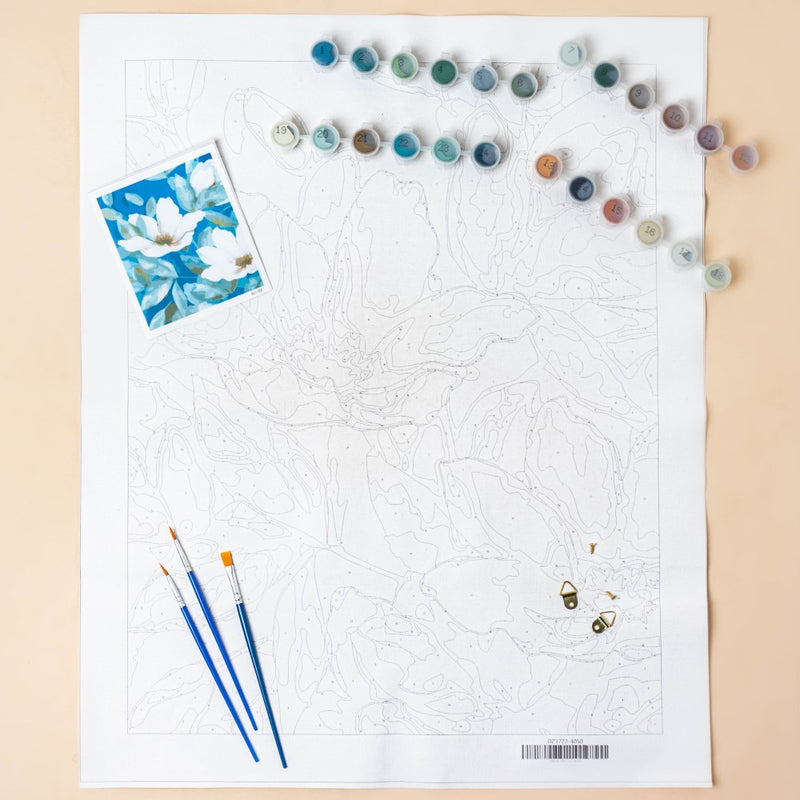 White Lilies DIY Painting By Numbers Kit