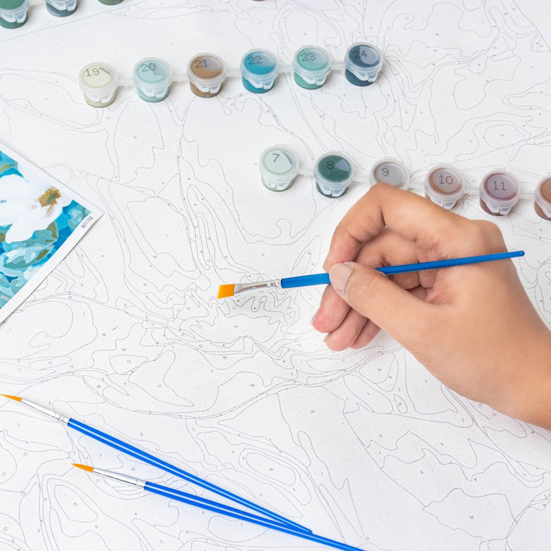 White Lilies DIY Painting By Numbers Kit