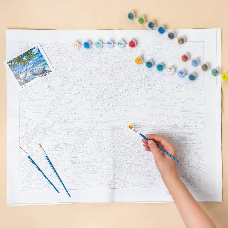 Seaside Boat DIY Painting By Numbers Kit