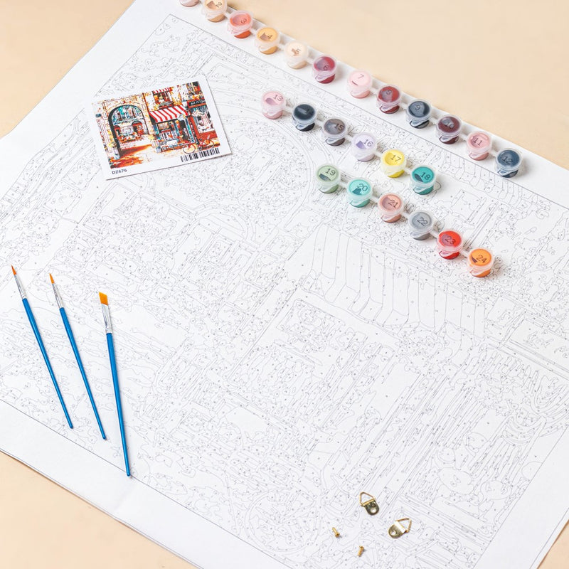 Parisian Scene DIY Painting By Numbers Kit