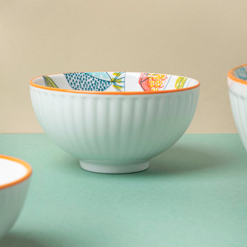Ukiyo Ceramic Soup Bowl - Bowl, soup bowl, ceramic bowl, snack bowls, curry bowl, popcorn bowls | Bowls for dining table & home decor