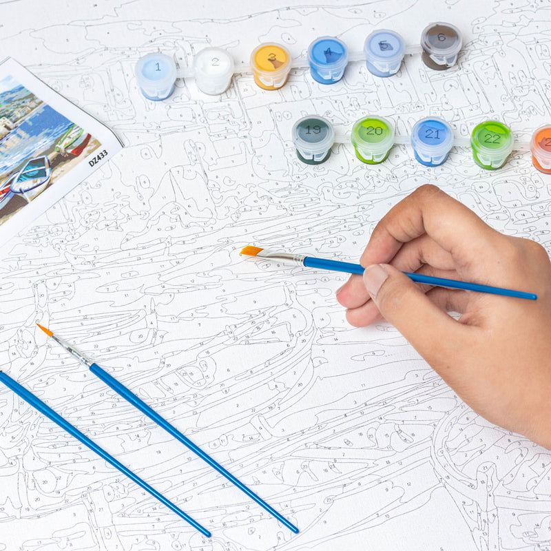 Coastal Cityscape  DIY Painting By Numbers Kit