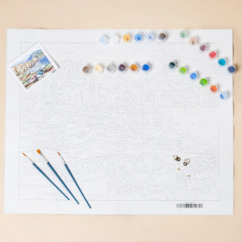 Coastal Cityscape  DIY Painting By Numbers Kit