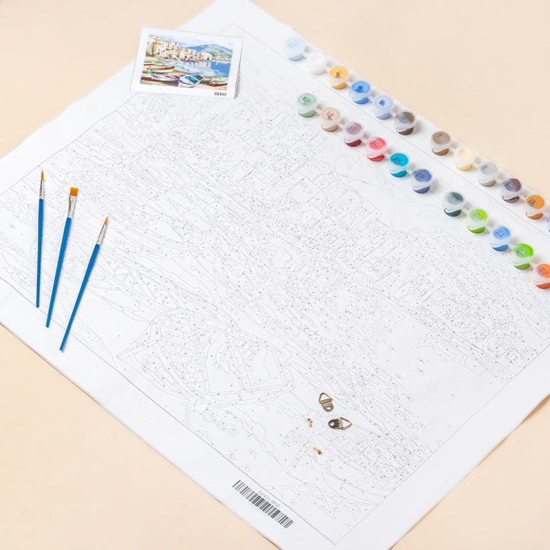 Coastal Cityscape  DIY Painting By Numbers Kit