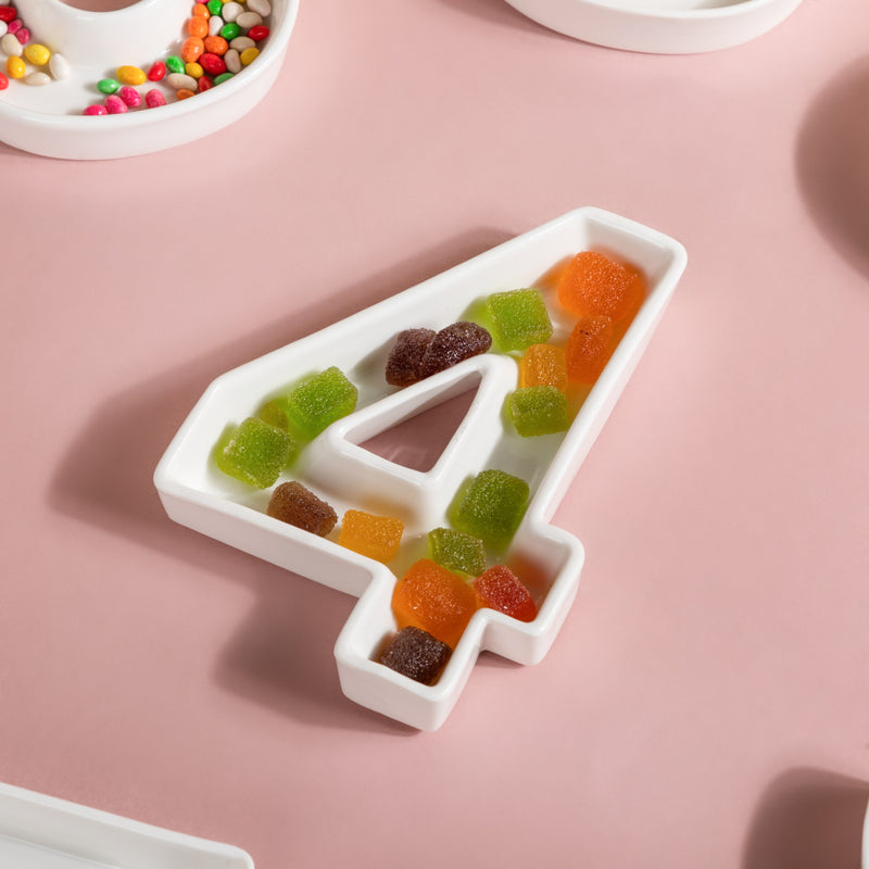 Number Plate - Ceramic platter, serving platter, fruit platter | Plates for dining table & home decor