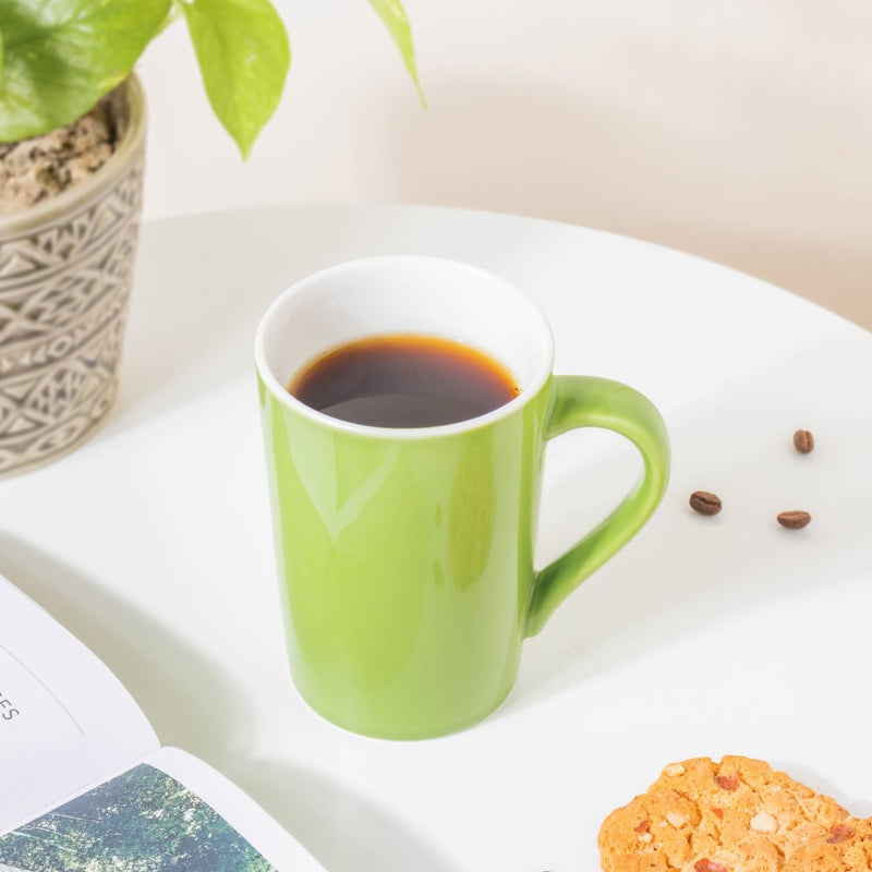 Chartreuse Green Minimalist Mug 350 ml- Mug for coffee, tea mug, cappuccino mug | Cups and Mugs for Coffee Table & Home Decor