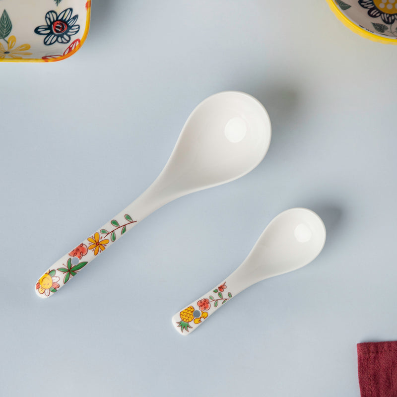 Aurora Floral Ceramic Serving Spoon