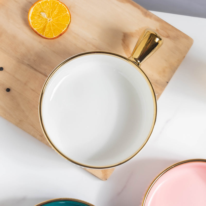 Ribbed Snack Bowl With Handle 500 ml - Bowl,ceramic bowl, snack bowls, curry bowl, popcorn bowls | Bowls for dining table & home decor