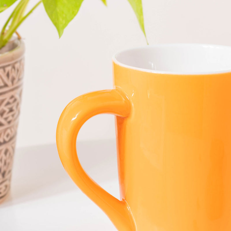 Sunflower Glossy Yellow Mug 350 ml- Mug for coffee, tea mug, cappuccino mug | Cups and Mugs for Coffee Table & Home Decor