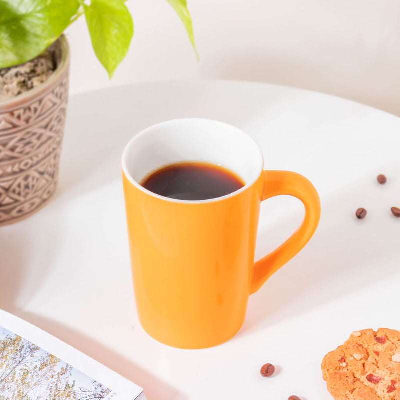 Sunflower Glossy Yellow Mug 350 ml- Mug for coffee, tea mug, cappuccino mug | Cups and Mugs for Coffee Table & Home Decor