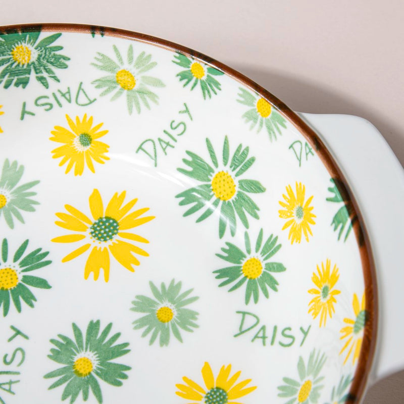 Daisy Baking Bowl With Handles 7.5 Inch 500 ml - Baking Dish