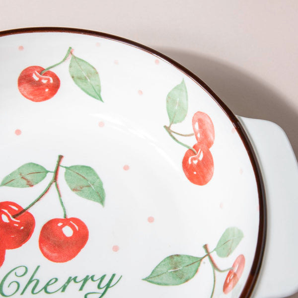 Cherry Baking Bowl With Handles 7.5 Inch 500 ml - Baking Dish