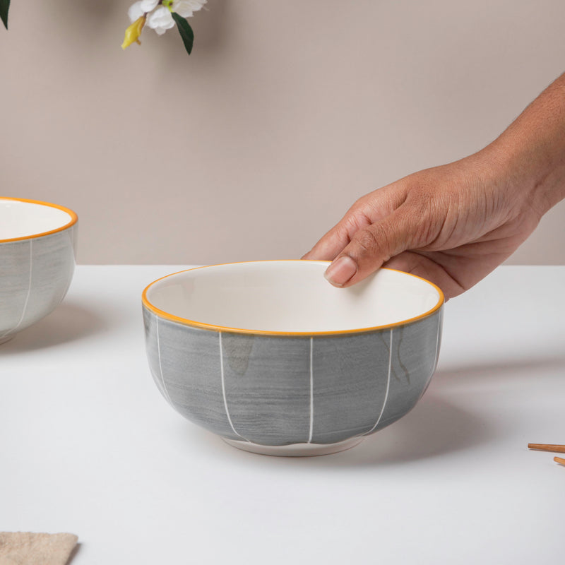 Willow Dark Grey 22 Piece Pasta Set For 6