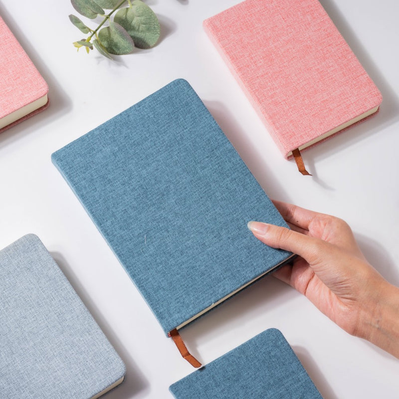 Blooming Blue Hardbound Notebook 128 Pages