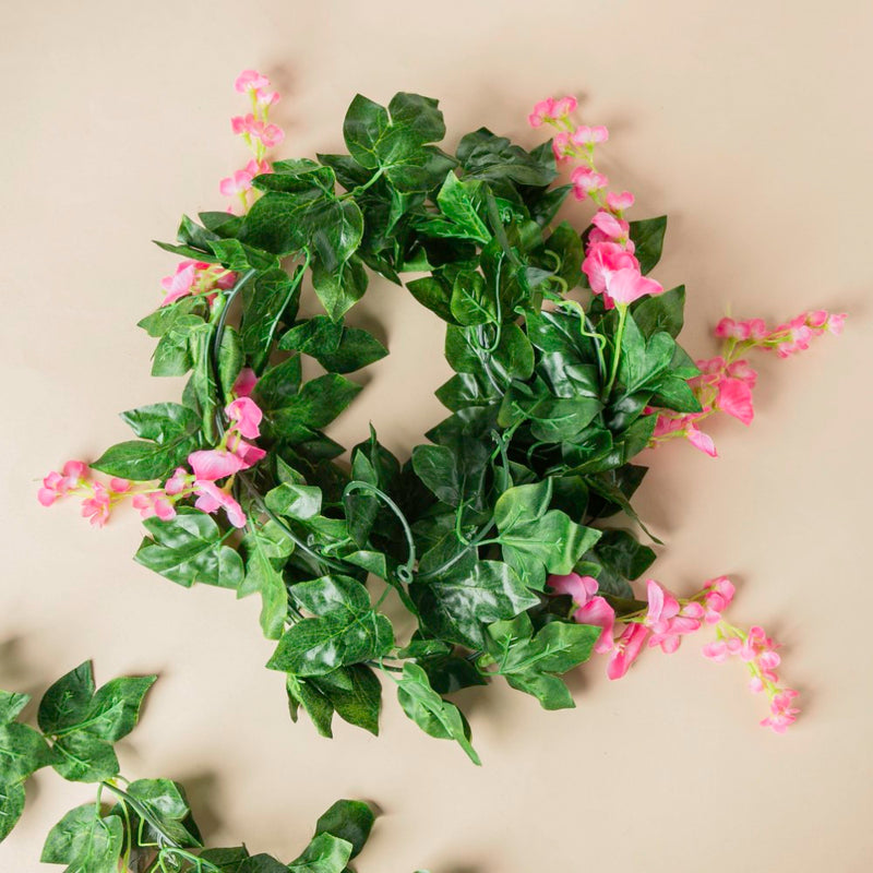 Party Decor Floral Vine Set of 2 Pink - Artificial flower | Flower for vase | Home decor item | Room decoration item