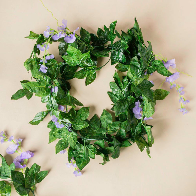 Party Decor Floral Vine Set of 2 Purple - Artificial flower | Flower for vase | Home decor item | Room decoration item