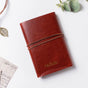 Wanderlust Leather Journal With Leaf Tassel 75 Pages