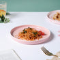 Pink Floral Plates - Serving plate, snack plate, ceramic dinner plates| Plates for dining table & home decor
