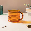 Amber Modern Glass Cup 350ml