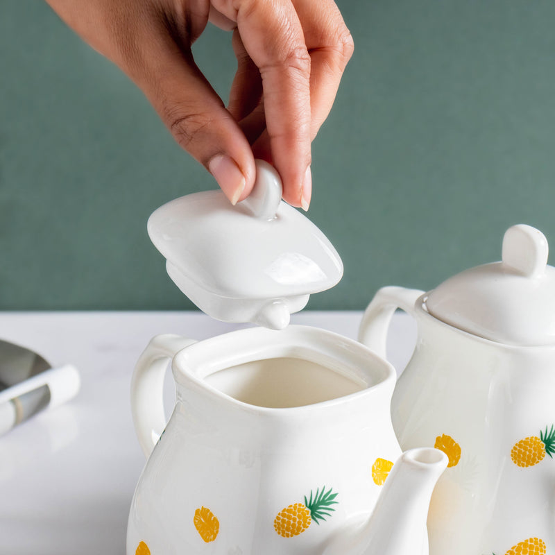 Pineapple Condiment Kettle Set Of 3 - Jar