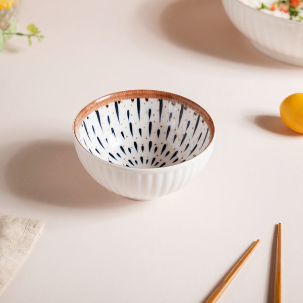 Dewdrop Ceramic Snack Bowl 4.5 Inch 250 ml - Bowl,ceramic bowl, snack bowls, curry bowl, popcorn bowls | Bowls for dining table & home decor