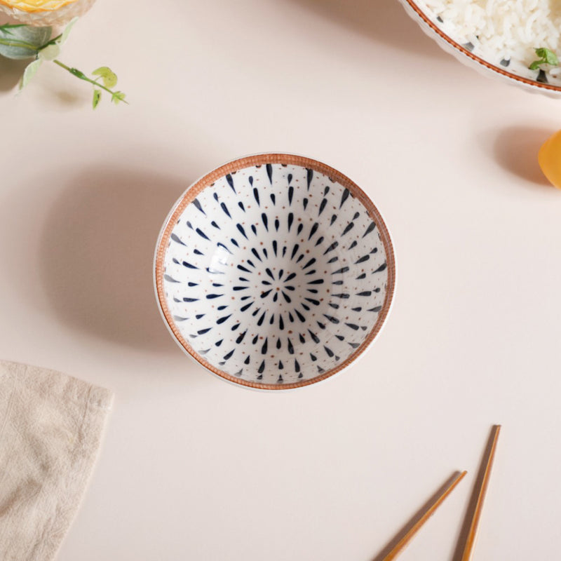 Dewdrop Ceramic Snack Bowl 4.5 Inch 250 ml - Bowl,ceramic bowl, snack bowls, curry bowl, popcorn bowls | Bowls for dining table & home decor
