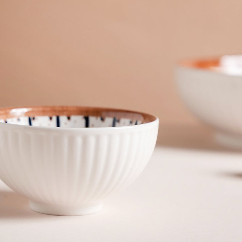 Dewdrop Ceramic Snack Bowl 4.5 Inch 250 ml - Bowl,ceramic bowl, snack bowls, curry bowl, popcorn bowls | Bowls for dining table & home decor