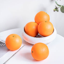 Decorative Citrus Orange Set Of 5 - Artificial Plant | Flower for vase | Home decor item | Room decoration item