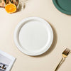 Matte Modern Ceramic Snack Plate White 8.5 Inch - Serving plate, snack plate, dessert plate | Plates for dining & home decor