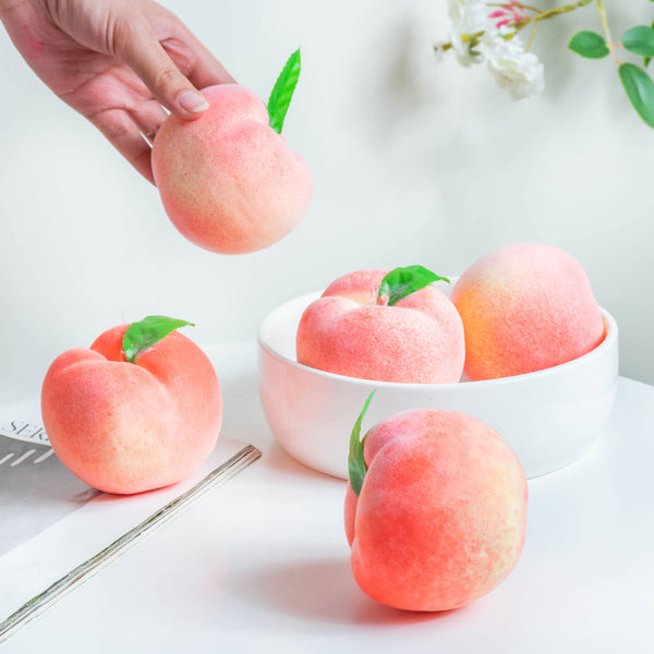 Peach Decor Set Of 5 Pink - Artificial Plant | Flower for vase | Home decor item | Room decoration item