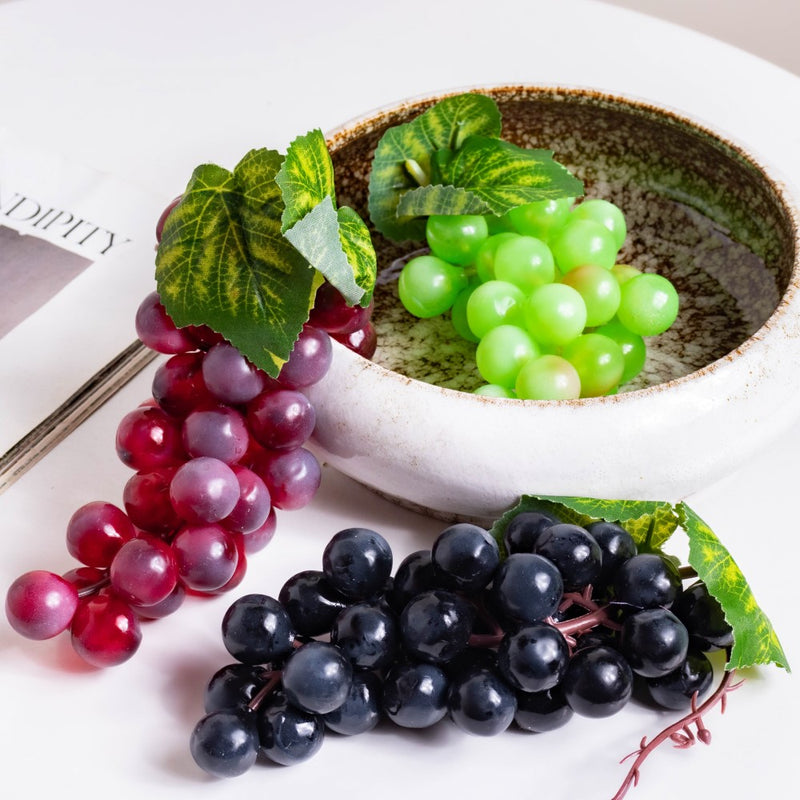 Photography Prop Green Grapes - Artificial Plant | Flower for vase | Home decor item | Room decoration item