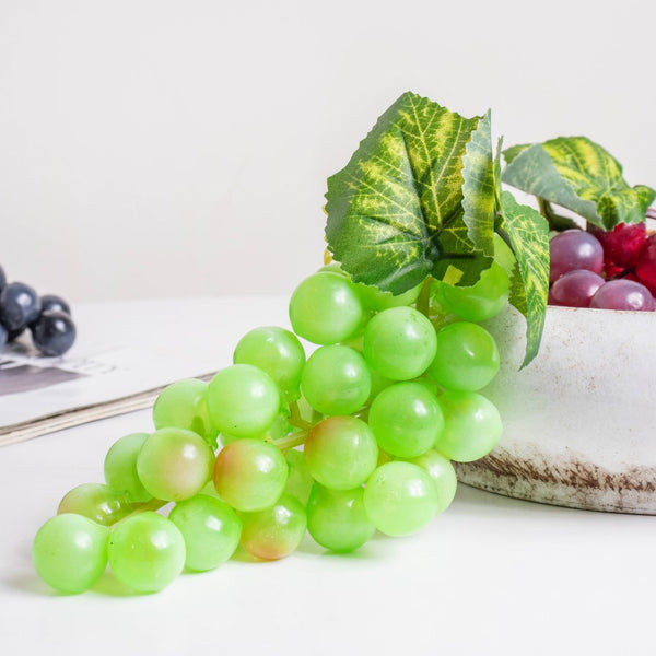 Photography Prop Green Grapes - Artificial Plant | Flower for vase | Home decor item | Room decoration item