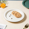 Matte Modern Ceramic Snack Plate White 8.5 Inch - Serving plate, snack plate, dessert plate | Plates for dining & home decor