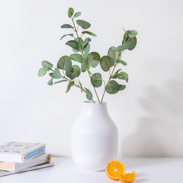 Faux Eucalyptus Leaves Green - Artificial Plant | Flower for vase | Home decor item | Room decoration item