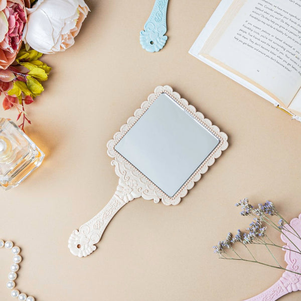 Vintage Classic Hand Mirror Ivory Online - Premium Handheld Mirror ...