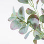 Faux Eucalyptus Purple Tinted Green Leaves - Artificial Plant | Flower for vase | Home decor item | Room decoration item