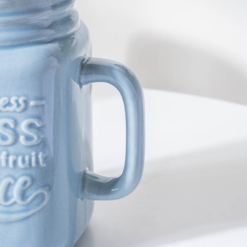 Riona Mason Mug Blue- Mug for coffee, tea mug, cappuccino mug | Cups and Mugs for Coffee Table & Home Decor