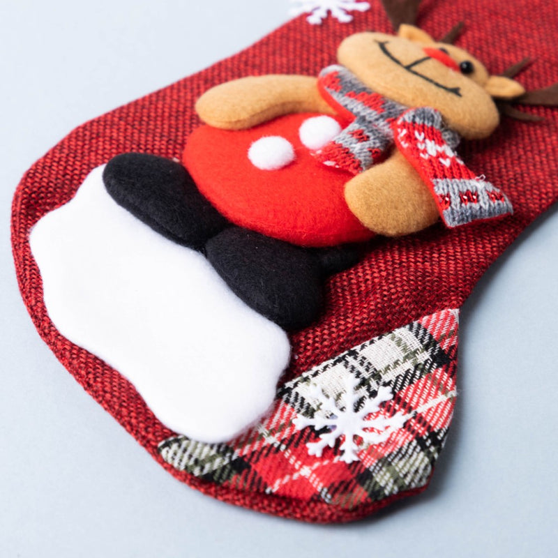 Woven Gift Stocking 9 Inch - Wall decoration for Christmas wall design | Room decor & home decoration items