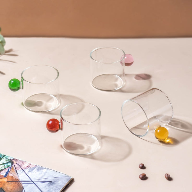 Mini Espresso Shot Glass Cup Amber 70ml- Tea cup, coffee cup, cup for tea | Cups and Mugs for Office Table & Home Decoration