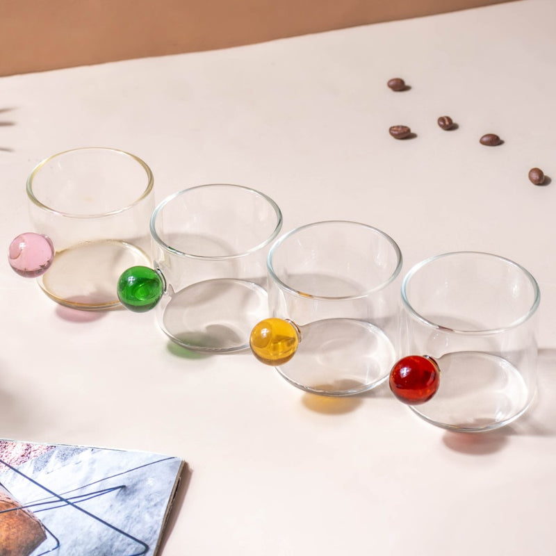 Mini Espresso Shot Glass Cup Pink 70ml- Tea cup, coffee cup, cup for tea | Cups and Mugs for Office Table & Home Decoration