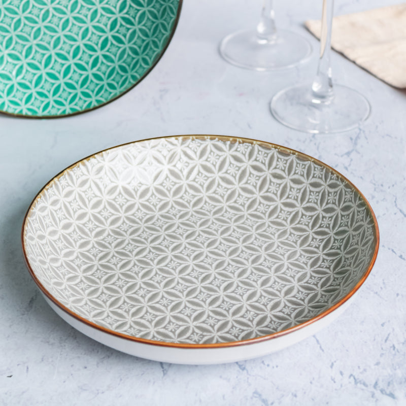Engraved Plate - Serving plate, pasta plate, lunch plate, deep plate | Plates for dining table & home decor