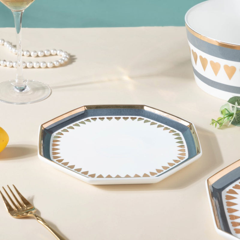 Heart Snack Plate - Serving plate, snack plate, dessert plate | Plates for dining & home decor